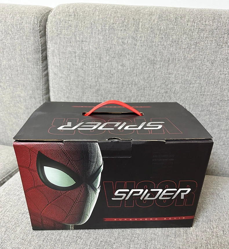 Máscara do Homem Aranha recarregável com olhos remotos, máscara móvel, decoração cosplay, brinquedos presentes, nenhum caminho para casa, luxo, novo