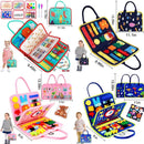 Busy Board Montessori Toys for Toddlers, Brinquedo Sensorial, Aprendizagem Pré-Escolar, Atividades de Viagem Educativas para Meninos, Habilidades Motoras Finas