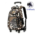 Mochila Escolar Infantil com Rodinhas para Meninos – Mochila Trolley com Rodas