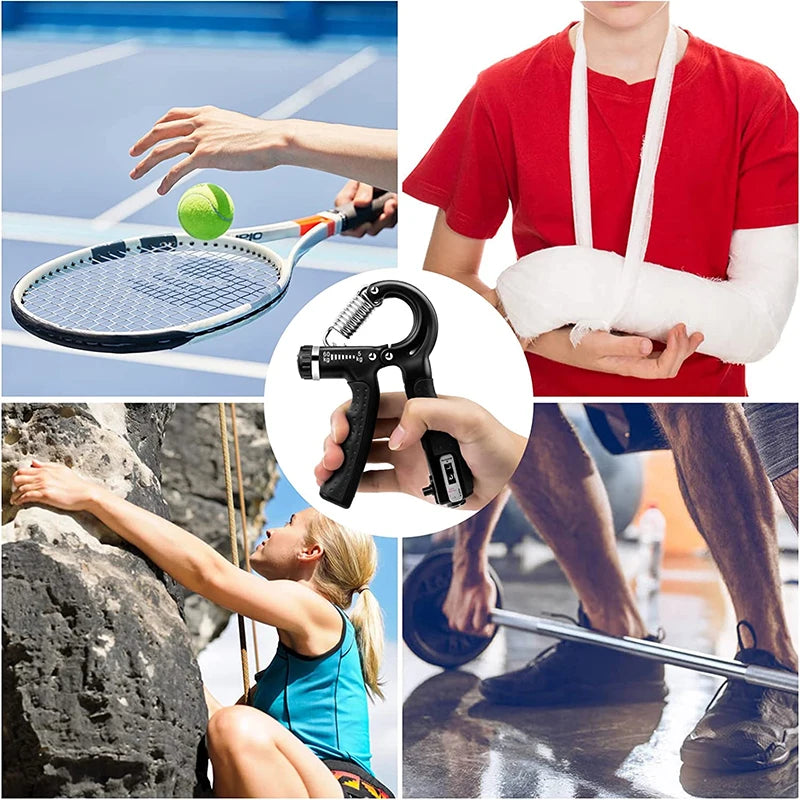 Fortalecedor de mão GRIP ajustável com antebraço de pulso e mão, treinador de musculação, 5-60kg