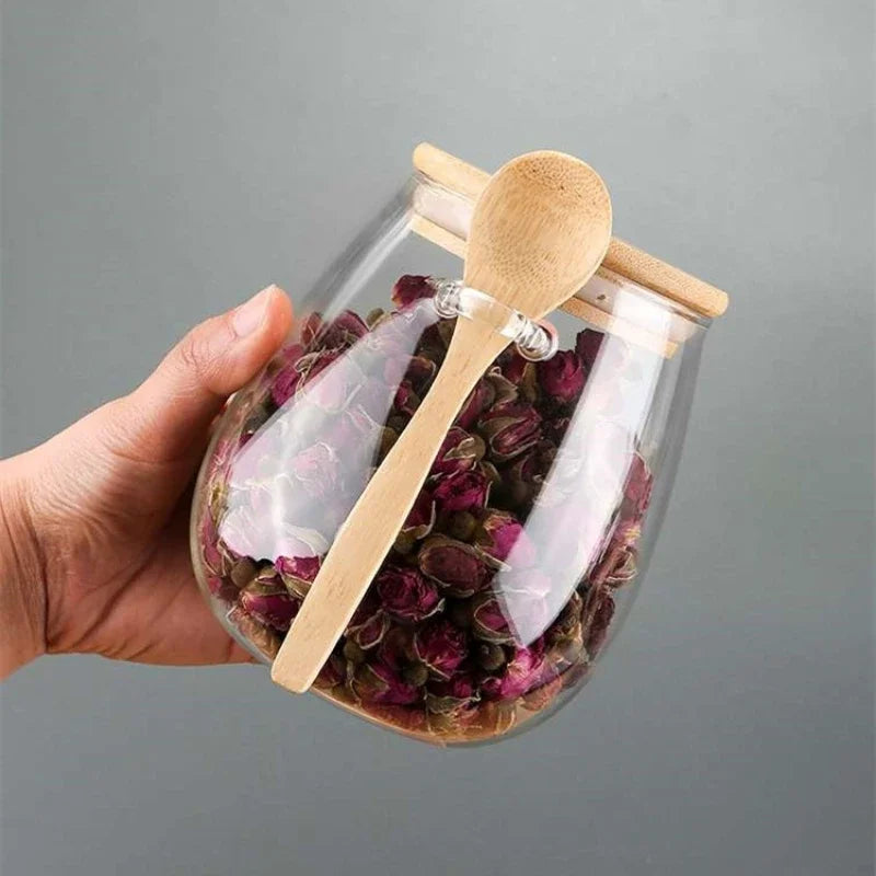 Recipientes para armazenar alimentos, Potes de armazenamento, Frasco de vidro com tampa , Recipiente selado, Cozinha