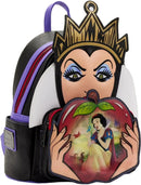 Beauty and The Beast Belle Lenticular Mini Backpack Villains Evil Queen Apple Womens Double Strap Shoulder Bag Purse
