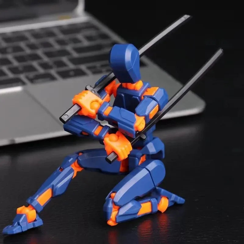 Boneco Robô Articulado com Múltiplas Juntas - Action Figure 3D, Mannequin com Personagens Divertidos para Jogos e Brincadeiras entre Pais e Filhos
