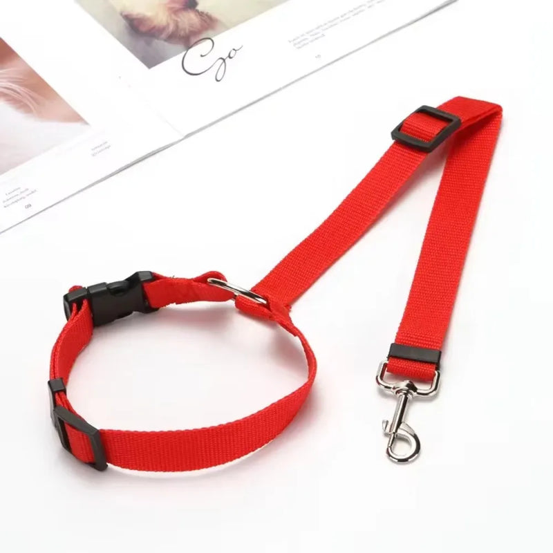 Cinto de Segurança e Guia 2 em 1 para Pets – Segurança e Conforto em Viagens