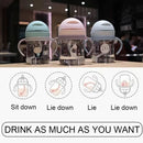 Copo de Treino Animal Infantil, Garrafa Bonita dos Desenhos Animados, Sem Vazamento, Bebê, 250ml