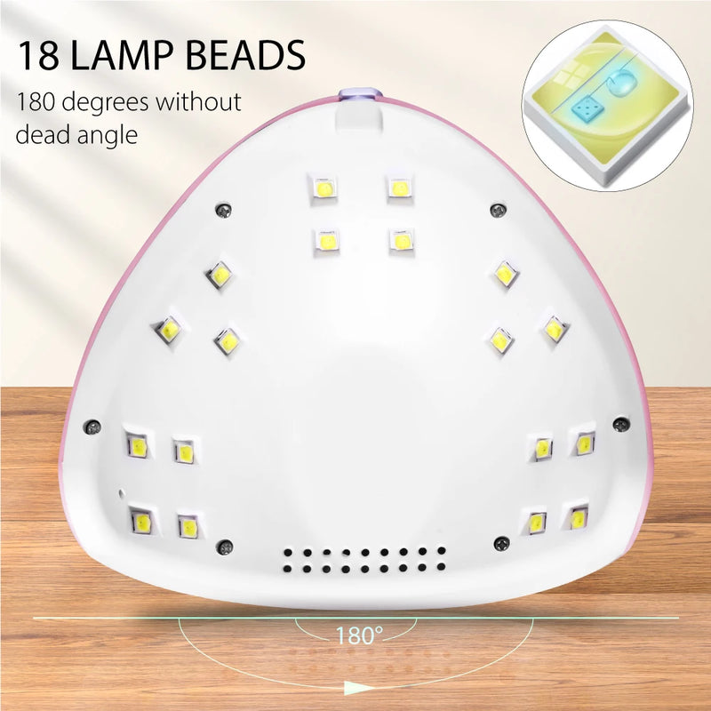 Lâmpada LED UV Multifuncional para Secagem de Unhas, Unhas Profissionais, Acessórios e Ferramentas