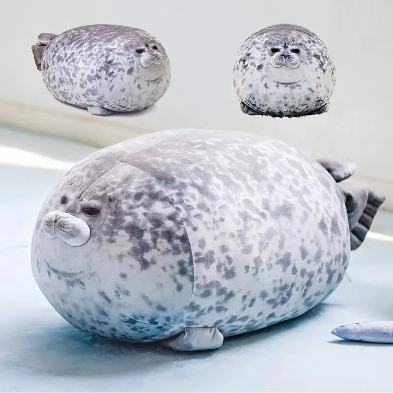 Almofada de Foca 20cm Kaiyukan – Pelúcia Macia e Popular do Aquário