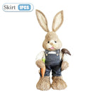 2PCS New Cute Straw Rabbits Bunny Decorations Easter Party Home Garden Wedding Ornament Photo Props Crafts 35cm Cute Home Decor