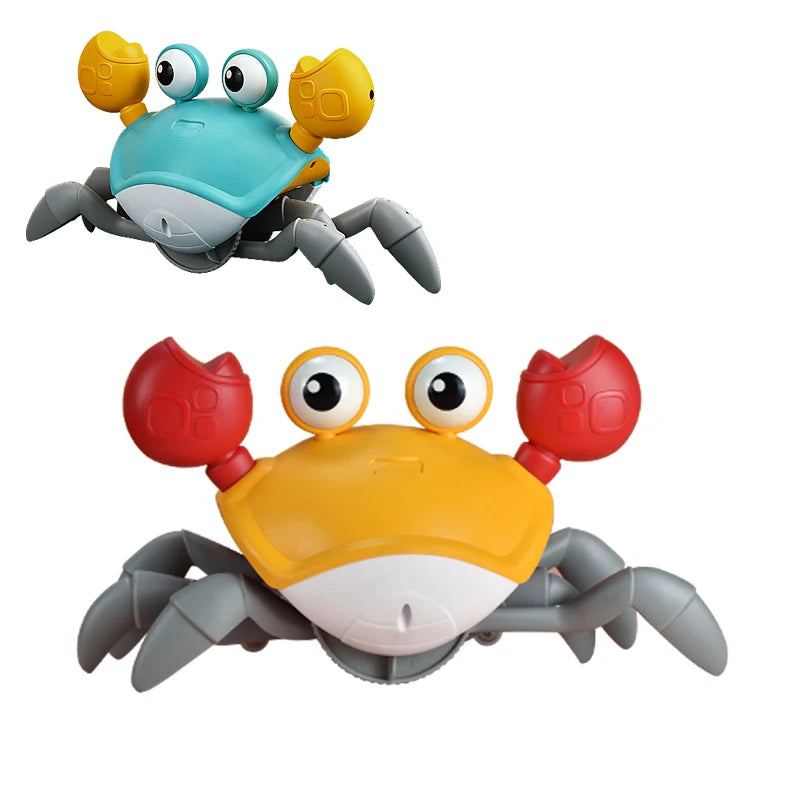 Caranguejo Fujão: Brinquedo de caranguejo dançante para bebês, Caranguejos Fugitivos Interativos, Andando com Música, Evita Obstáculos Automaticamente, Brinquedos