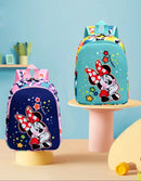 Mochila infantil Disney - Mickey e Minnie, bolsa multifuncional de desenhos animados, mochila infantil, novo