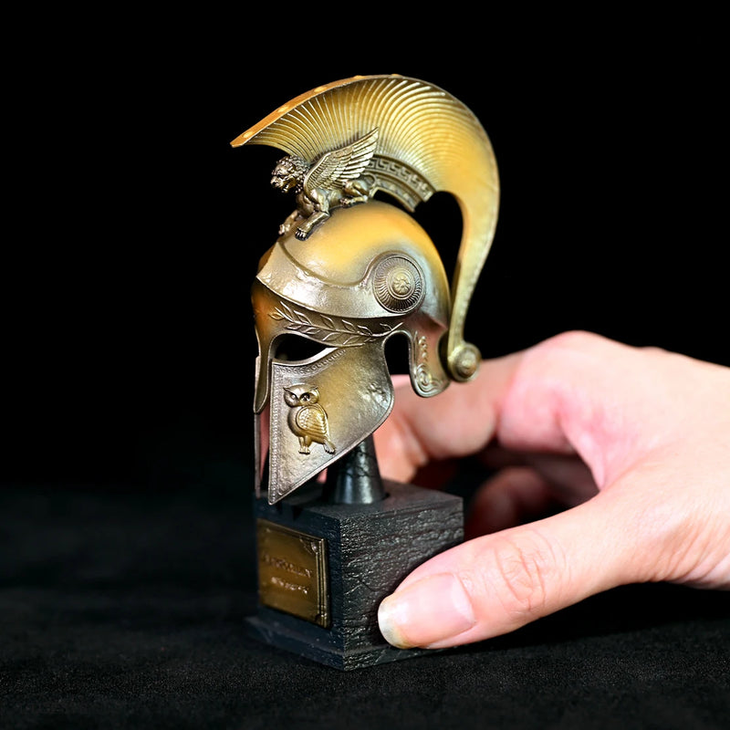 Capacete Europeu acabado modelo de decoração de casa LTCP-176