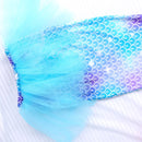 Conjunto de 3 Peças de Fantasia de Sereia para Meninas - Maiô Infantil para Festa na Piscina e Cosplay (4 a 13 anos)