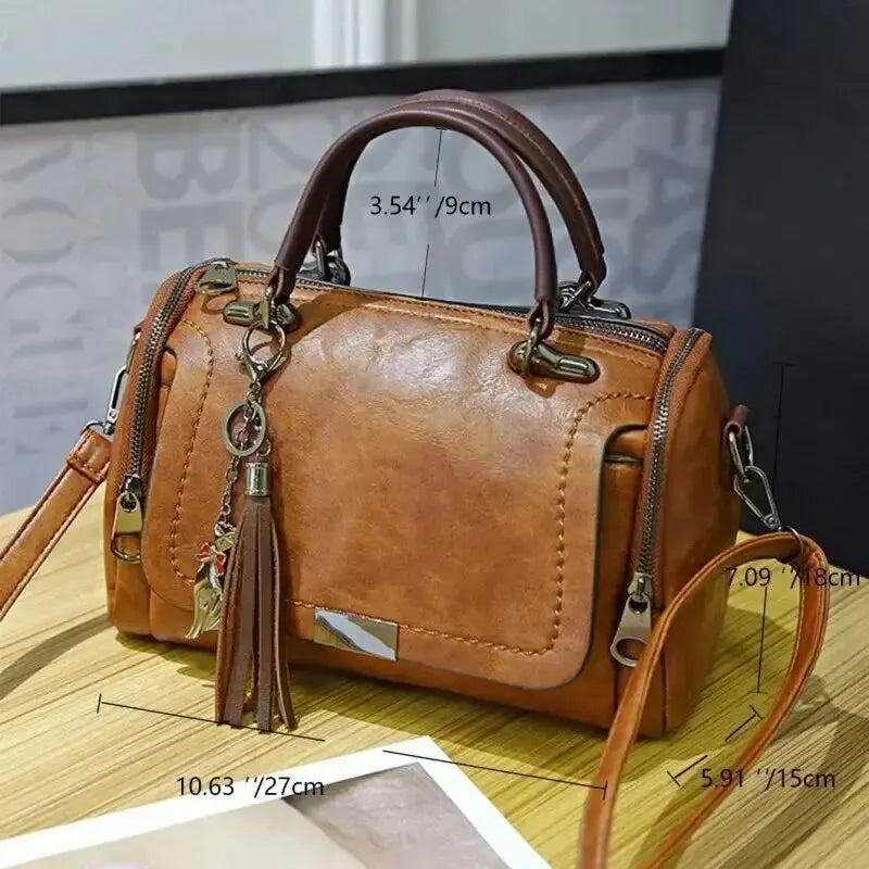 Bolsa de Ombro de Grande Capacidade Feminina, Fashion Com Alça Removível