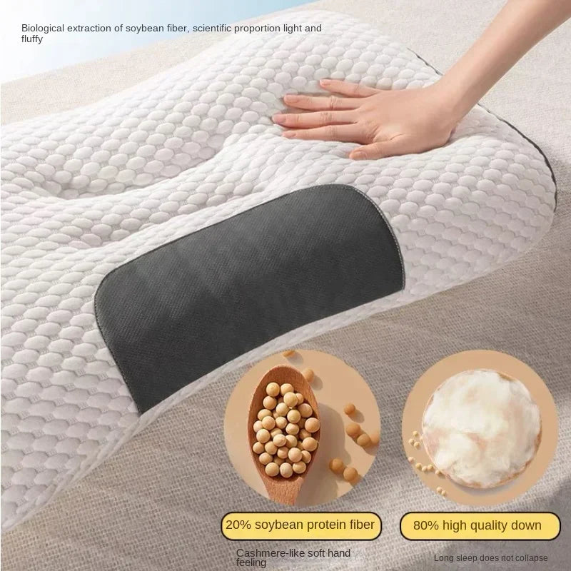Super Almofada 3D Ergonômica para Todas As Posições De Dormir, Travesseiro Ortopédico, Proteção Para o Pescoço, Acessórios para o Sono