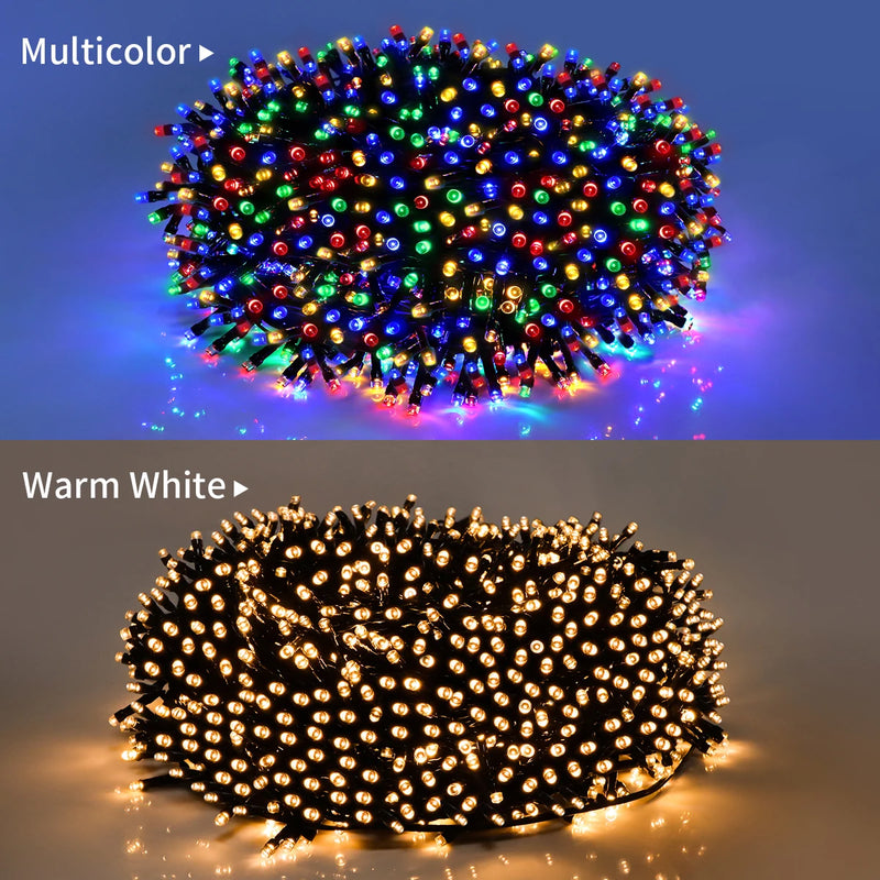 Luzes de Fada LED à Prova d'Água 50M/100M 24V - Decoração de Natal para Jardim, Festa e Ambiente Externo