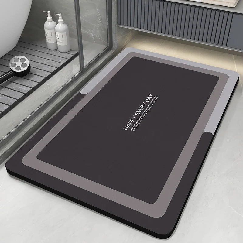 Tapete de Banheiro Super Absorvente - Antiderrapante, Secagem Rápida, Lavável, Ideal para Chuveiro, Banheira, Piso e Porta de Banheiro