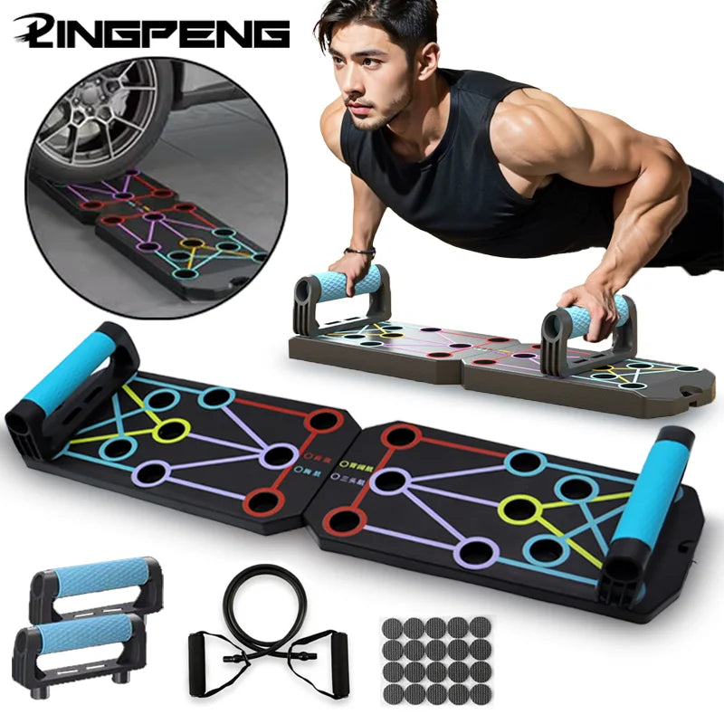 Placa de Flexão Dobrável – Equipamento Multifuncional para Exercícios Musculares