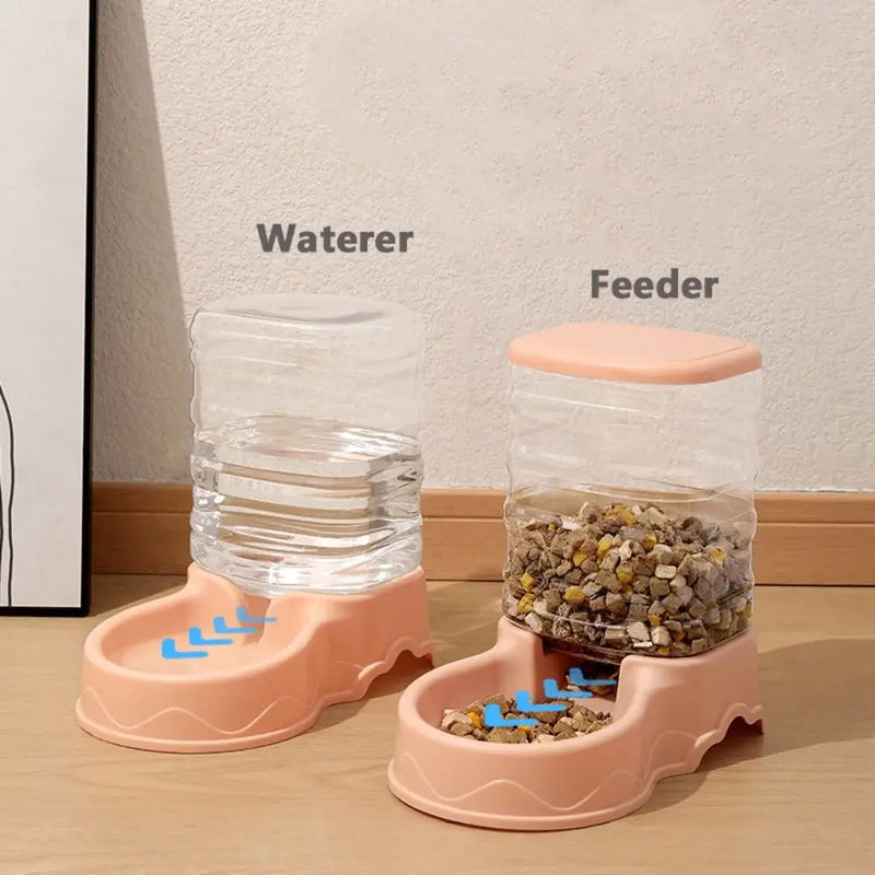 Comedouro e Bebedouro Automático para Pets – 3.8L, Material PP, Ideal para Gatos e Cães
