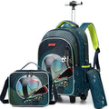 Conjunto de Mochila Escolar com Rodinhas para Meninas