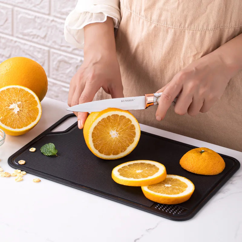 Tábua Multifuncional com Prensa de Alho, Cortar Legumes e Tábua de Carne, 1Pc