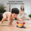 Caranguejo Fujão: Brinquedo de caranguejo dançante para bebês, Caranguejos Fugitivos Interativos, Andando com Música, Evita Obstáculos Automaticamente, Brinquedos