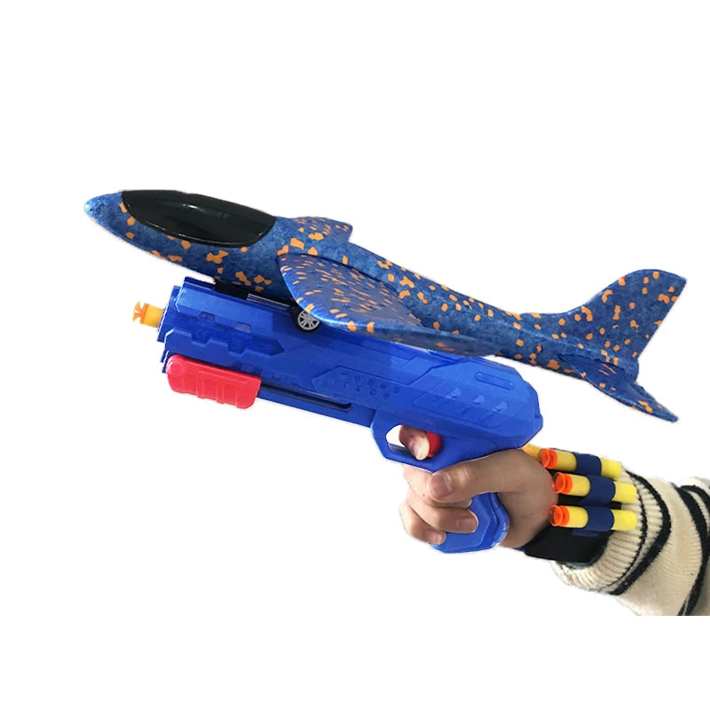 Lançador de Aviões para brincar ao ar livre, brinquedo criativo para crianças