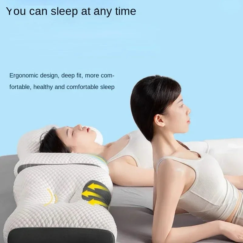 Super Almofada 3D Ergonômica para Todas As Posições De Dormir, Travesseiro Ortopédico, Proteção Para o Pescoço, Acessórios para o Sono