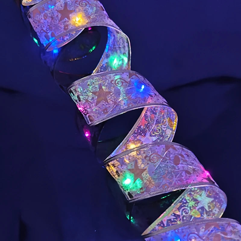 Fita Luz Natal DIY Decoração Para Casa Ano Novo Natal Enfeites de Natal LED Luzes de Fadas
