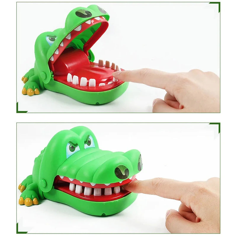Crocodilo dentes brinquedos para crianças, Jacaré mordendo dedo, Jogos de dentista, Piadas Jogo da Sorte, Festa de Natal Engraçada, Jogos de família