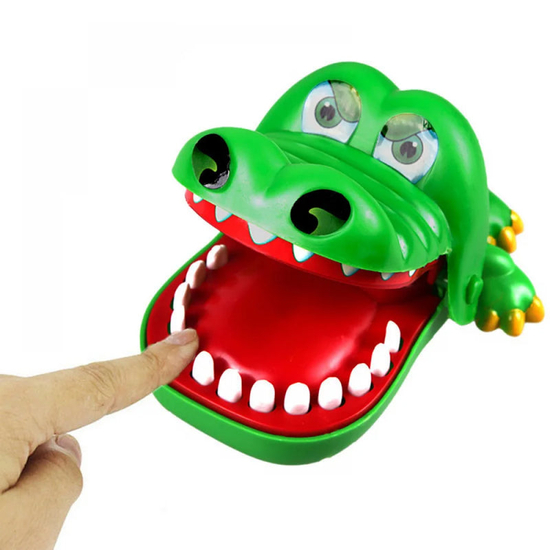 Crocodilo dentes brinquedos para crianças, Jacaré mordendo dedo, Jogos de dentista, Piadas Jogo da Sorte, Festa de Natal Engraçada, Jogos de família