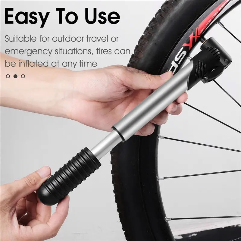 Mini bomba de ciclismo  portátil, bomba de ar, bola, pneus, acessórios de bicicleta