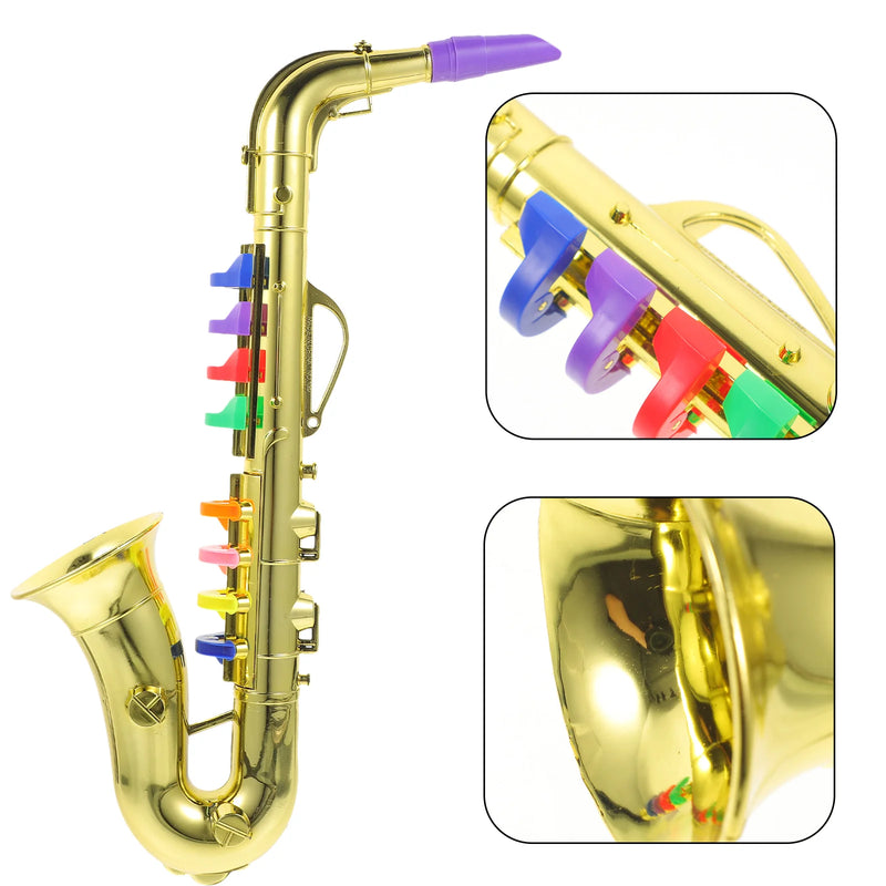 Saxofone Infantil de Brinquedo – Instrumento Musical Simulado para Aprendizado