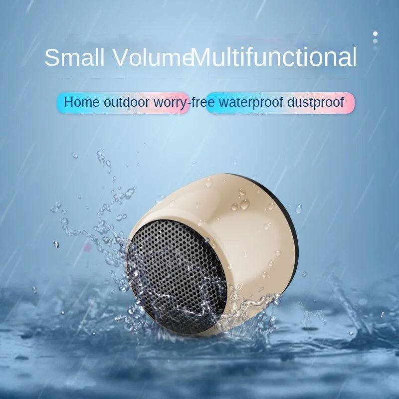 Mini alto-falante portátil sem fio, bluetooth, 34mm, portátil, áudio, caixinha de som