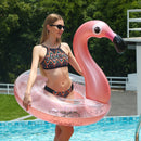 Flutuadores Infláveis de Flamingo para Adultos, Brinquedos de Praia de Verão, Anel de Natação para Crianças, Flutuadores de Piscina