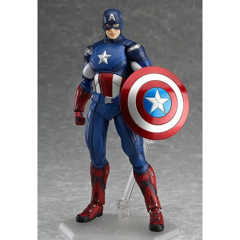 Capitão América conjunto móvel  brinquedos coleção e modelo de desenho animado