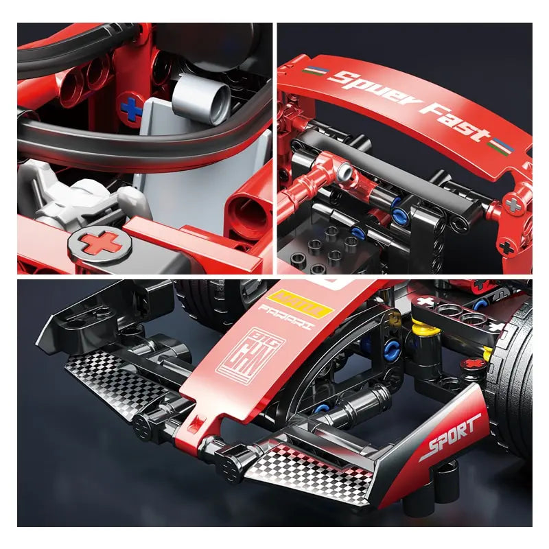 ToylinX F1 RC Carros de Corrida Conjuntos de Construção MOC Blocos de Construção de Carros de Controle Remoto Legal Modelo Colecionável Kits de Carros Brinquedos de Construção
