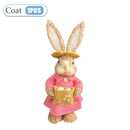 2PCS New Cute Straw Rabbits Bunny Decorations Easter Party Home Garden Wedding Ornament Photo Props Crafts 35cm Cute Home Decor