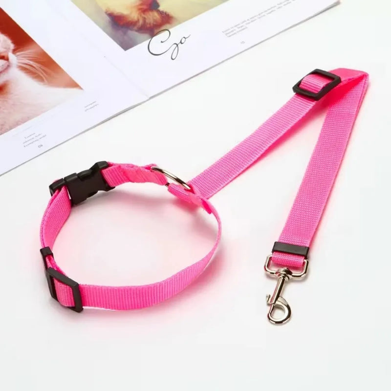 Cinto de Segurança e Guia 2 em 1 para Pets – Segurança e Conforto em Viagens