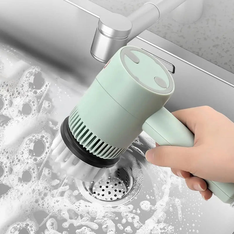 Escova de limpeza automática elétrica, recarregável, portátil, cozinha, lavagem de louça, panela, sapato, garrafa, banheiro, profissional