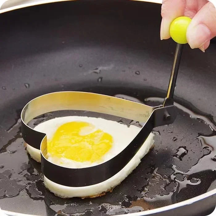 Molde De Ovo Frito De Aço Inoxidável, Panquecas De Coração, Cozimento Almoço, Ferramentas de Cozinha, Acessórios De Cozinha, forma, modelar