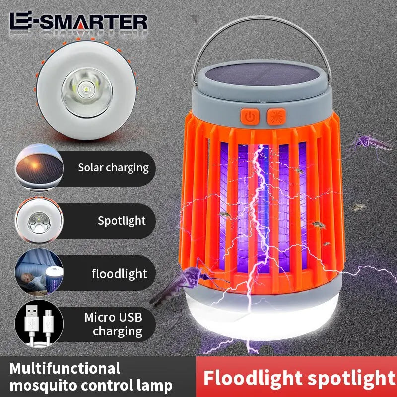 Lâmpada elétrica mata-mosquito, luz UV, armadilha para insetos