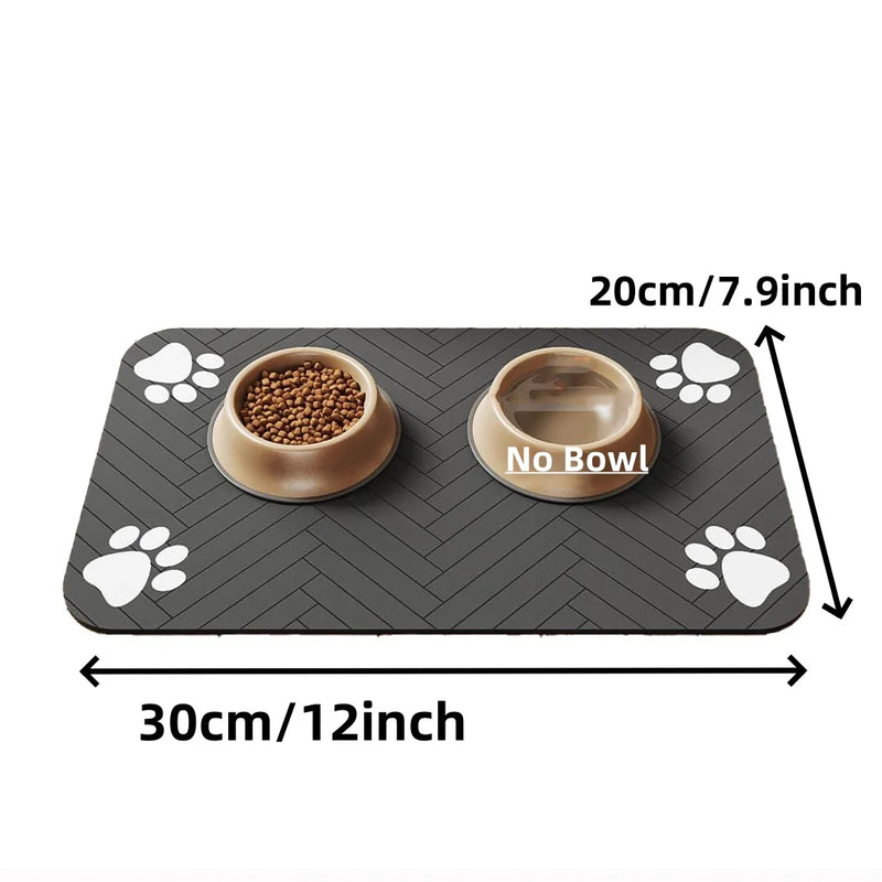 Tapete Absorvente para Alimentação Pet – Antiderrapante e Impermeável
