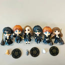 Harry Potter Figura Anime para Crianças, Hermione, Granger, Ron Weasley, Action PVC Modelo, Figurinhas Colecionáveis, Presentes, 3-10Pcs por Conjunto