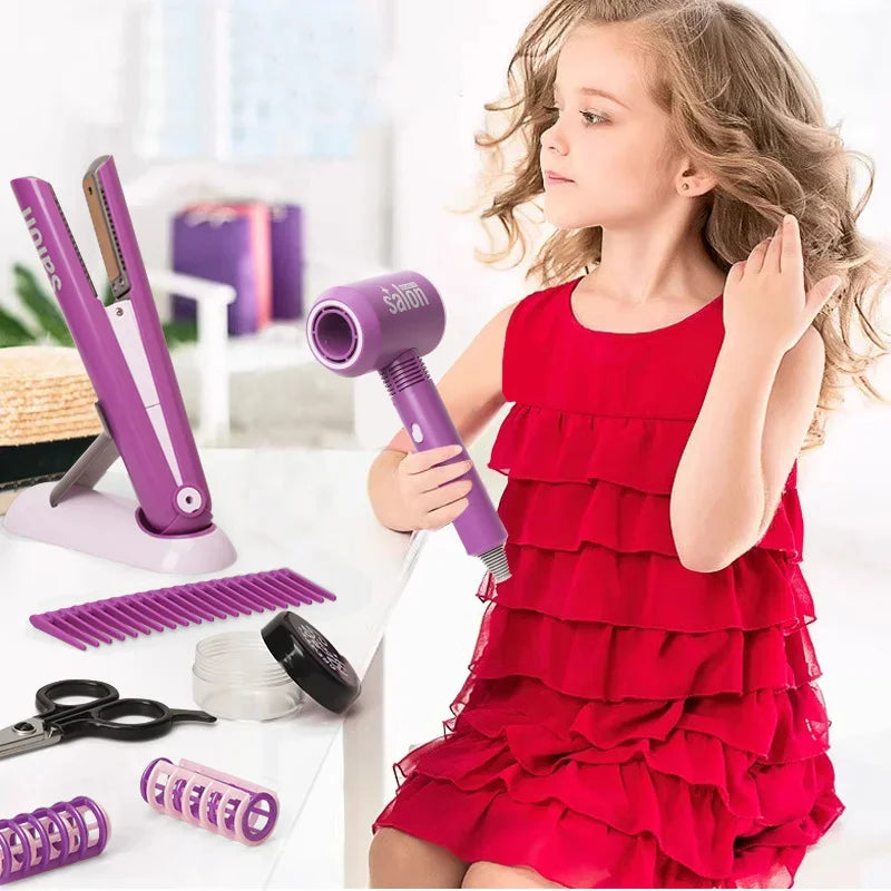 Simulação Secador De Cabelo Conjunto, Corte De Cabelo, Beleza, Cabeleireiro, Brinquedo Divertido, Presente De Natal