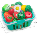 Cozinha Fun Cutting Fruits and Legumes Play House Set para crianças, Puzzle Education Brinquedos para meninos e meninas, Presentes de Natal, 6 peças, 10 peças, 13 peças, 24 peças