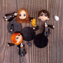 Harry Potter Figura Anime para Crianças, Hermione, Granger, Ron Weasley, Action PVC Modelo, Figurinhas Colecionáveis, Presentes, 3-10Pcs por Conjunto