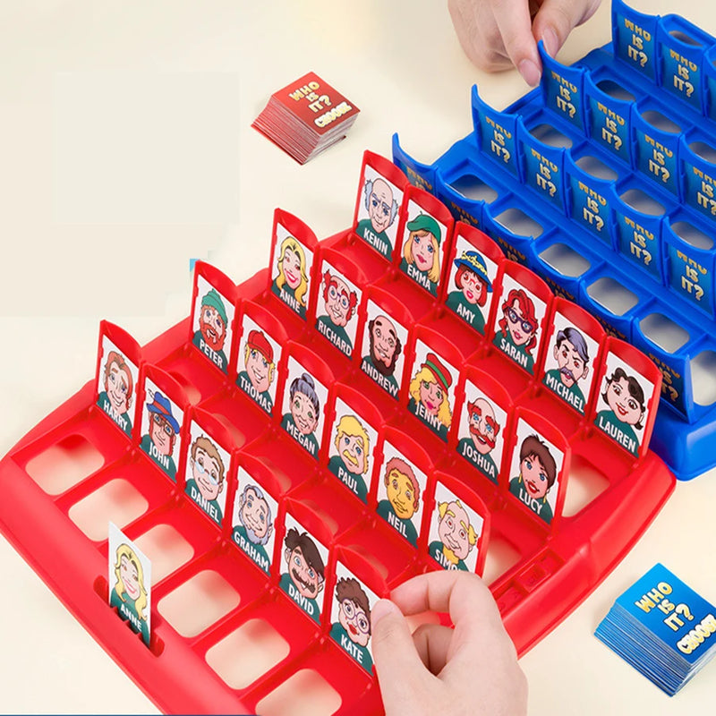 Adivinhe quem eu sou em um jogo de mesa, Quem é o personagem Board Card, Treinamento Lógico, Interação Pai-Filho, Intelectual