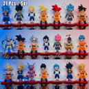 Dragon Ball Z Super Saiyan Son Goku Anime Figura Son Gohan Vegeta Broly Piccolo Majin Buu Conjunto Estatueta de Ação Modelo Presentes Brinquedo