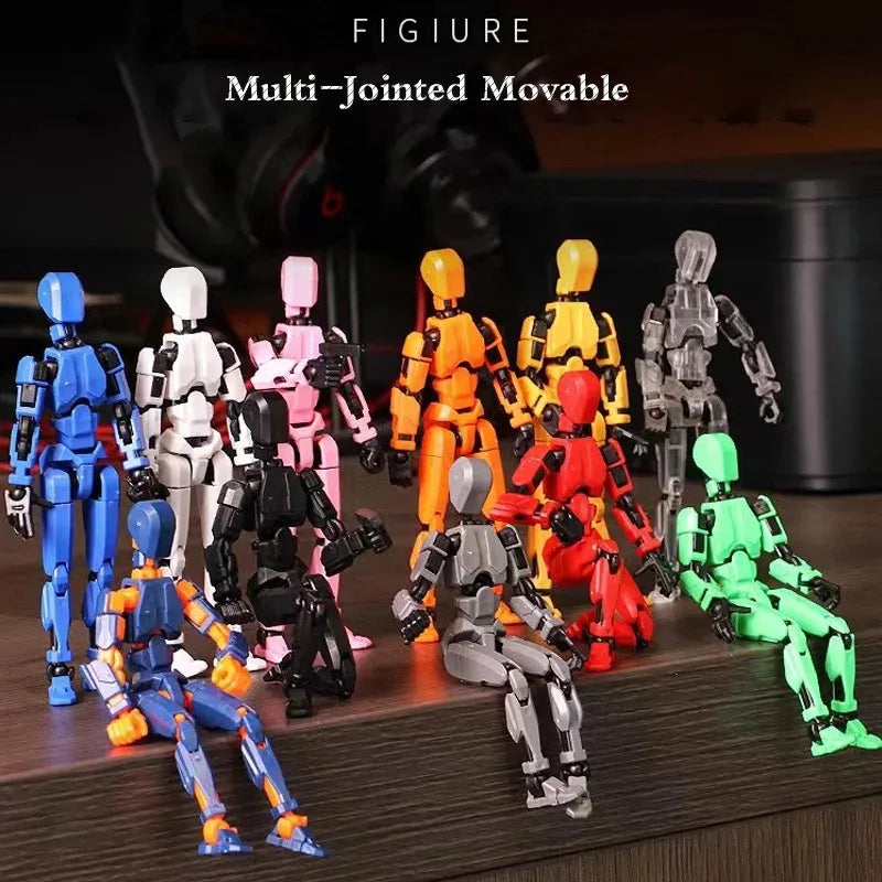 Boneco Robô Articulado com Múltiplas Juntas - Action Figure 3D, Mannequin com Personagens Divertidos para Jogos e Brincadeiras entre Pais e Filhos