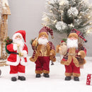 Decoração de Natal: Boneco de Papai Noel com Sacolas de Presentes – Enfeites Perfeitos para Sua Festa de Natal